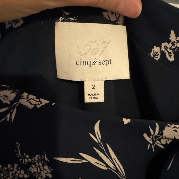 Cinq A Sept Carson Floral Silk Skirt - Picture 5 of 10